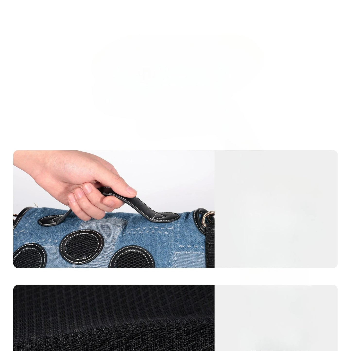 Pet Backpack for Dogs Breathable Pet Harness for Small Medium Large Dogs Portable Cycling Dog Carrier