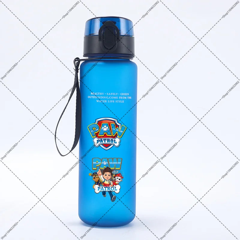 Paw Patrol 650ML Water Bottles Cartoon Anime Pattern Printed Sports Bottle Women Men Outdoor Fashion Cup Birthday Party Gifts