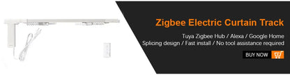 Zemismart Zigbee Curtain Track Work with Tuya Smart Life Alexa Echo Google Home Control SmartThings Electric Curtains