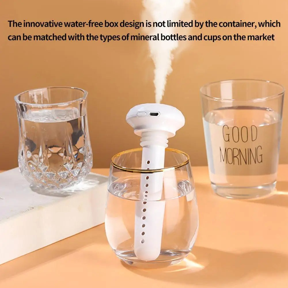 USB Humidifiers Ultrasound Mini Home Air Diffuser Car Purifier Aroma Anion Mist Maker With Romantic LED Lamp Portable Humidifier