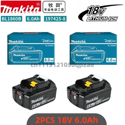 Genuine 6AH makita BL1860 6ah Battery Power Tools Li-ion Replacement LXT BL1850 BL1840 for 18V Screwdriver with BMS 18v battery