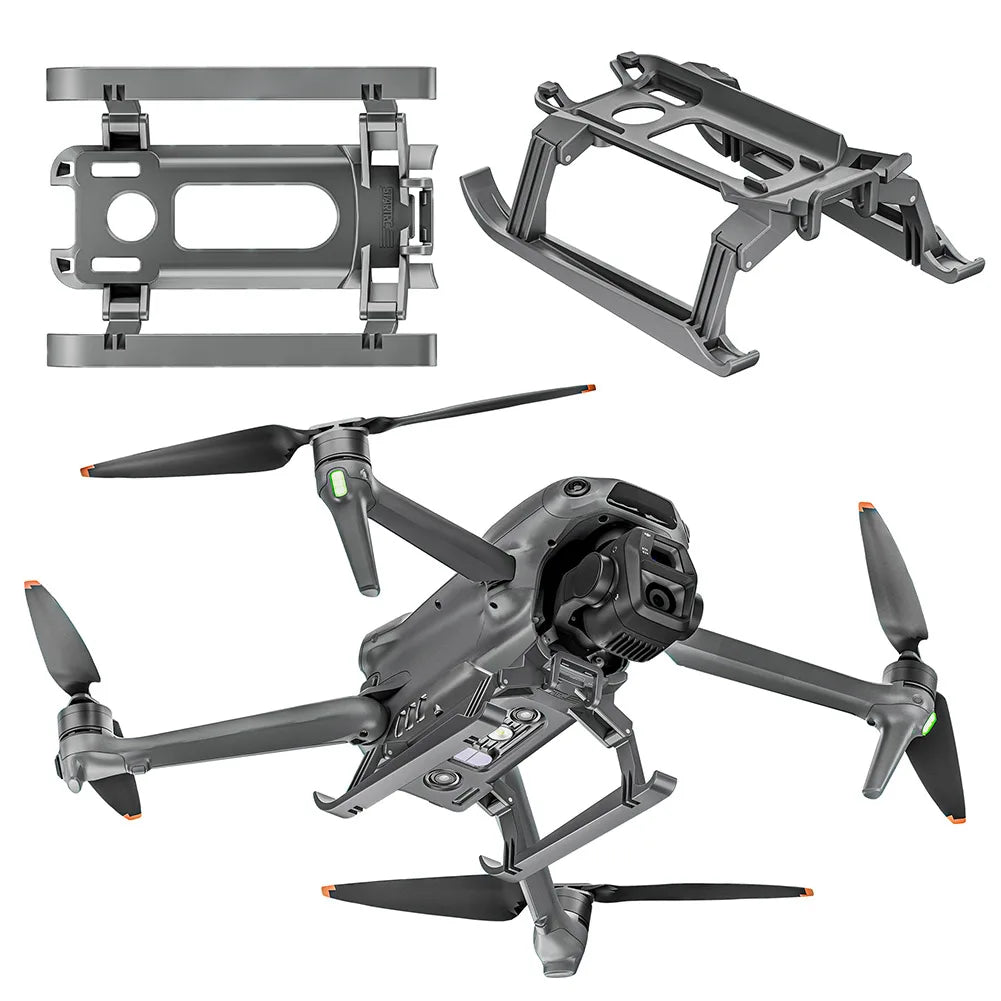 Landing Gear Foldable Extended Leg Protector Heighten Quick Release Extender Legs Feet Landing Legs Stand for DJI Air 3S/Air 3