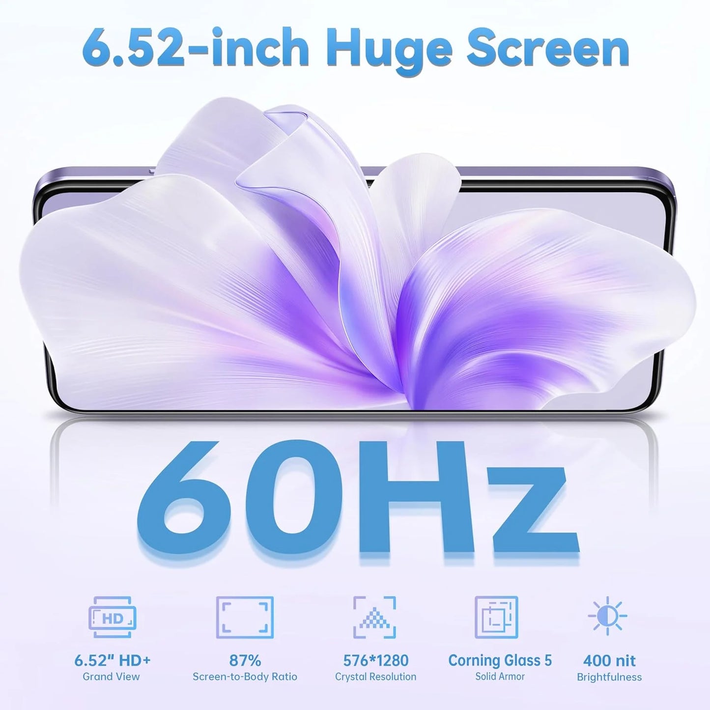 4G OUKITEL C57S Android Smartphone 14 - 8Go (2 + 6) RAM /64Go ROM - 6.52 " - 13MP-4300mAh-Phone cheap-Dual SIM