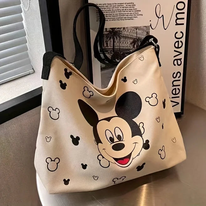 Cute Mickey Bag Ladies and Students with Tote Shoulder Handbag Large Capacity Academic Travel Beach Vacation Storage Gift Ideas