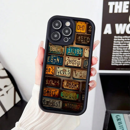 Burgundy Leopard Lips Pool Ball English Printed Phone Case For iPhone 17 16 15 14 13 12 11 Pro Max XS XR X 16 Plus 17 Air Cover
