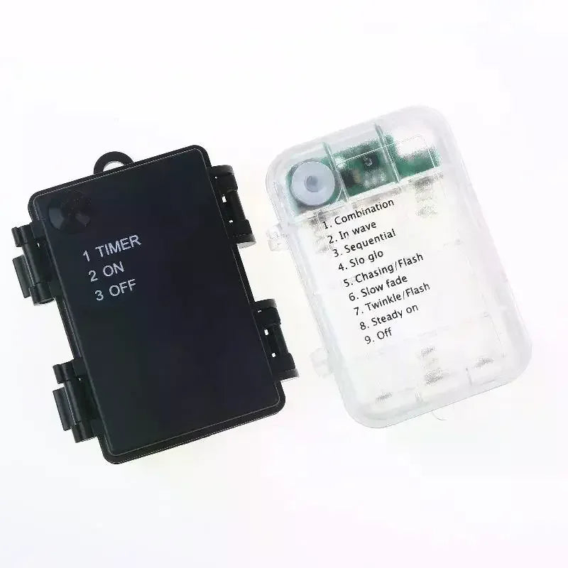 1 Set 3 Sections AA Battery Holder 3V No.5 Waterproof And Dustproof Battery Cartridge With Timing Function