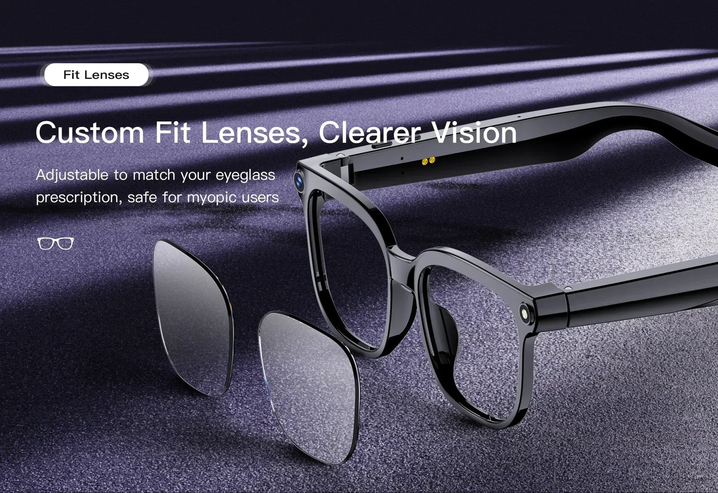 Men AI Smart Glasses 2026 New Color-Changing Translation Glasses 800W Camera Waterproof Call Photo Video Recording Sunglasses