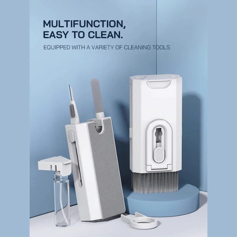 Keyboard Cleaning Kit 8 In 1 Laptop PC Cleaner With Keycap Puller Multifunctional Keyboard Brush Cleaning Set For Camera