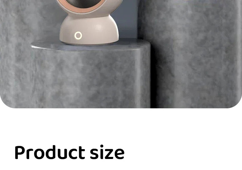 1200W Electric Heater Portable Desktop Fan Heater Heating Warm Air Blower Mini Radiator Home Office Warmer Machine for Winter