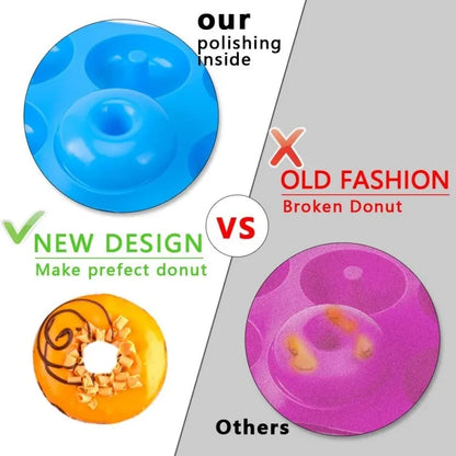 6 Holes Silicone Donut Mold Baking Pan Non-Stick Baking Pastry Chocolate Cake Dessert DIY Decoration Tools Bagels Muffins Donuts