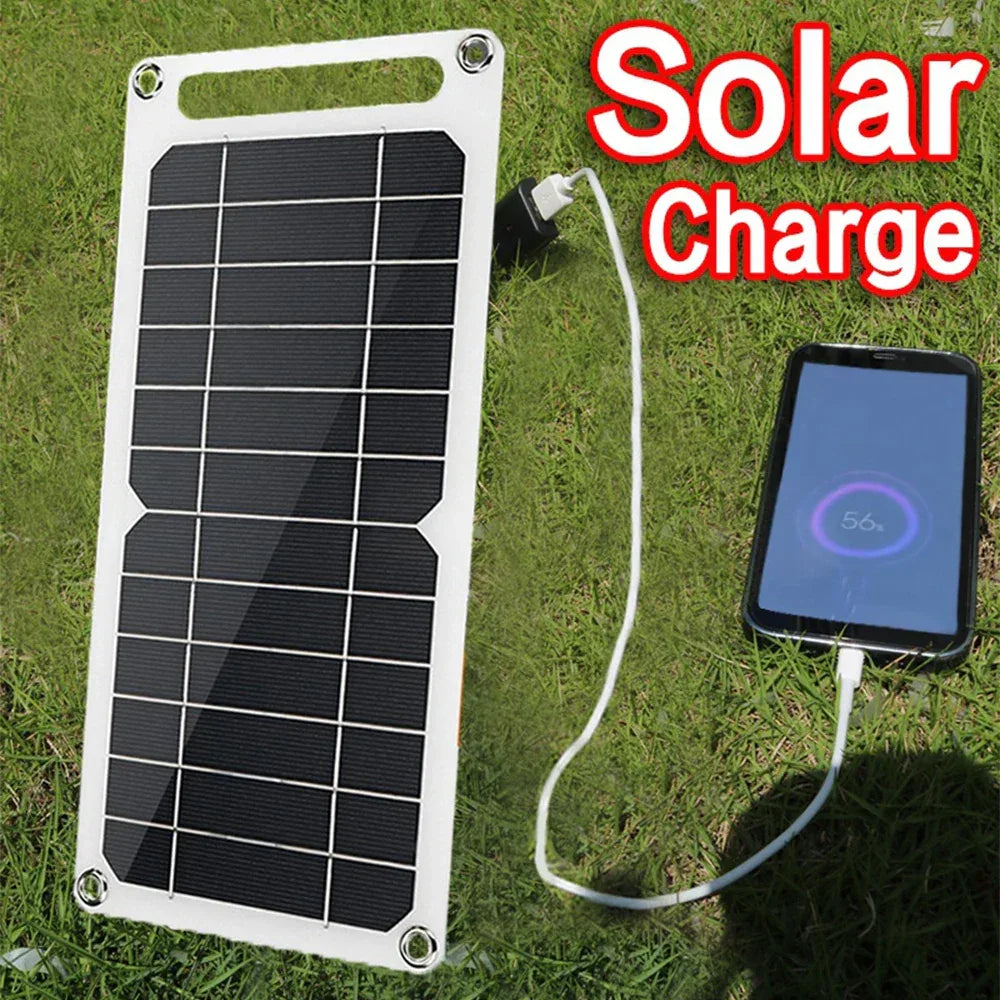 5V 10W Solar Panel USB Outdoor Hike Camping Portable Cells Battery Solar Charger Charging Plate for Mobile Phone Power Bank