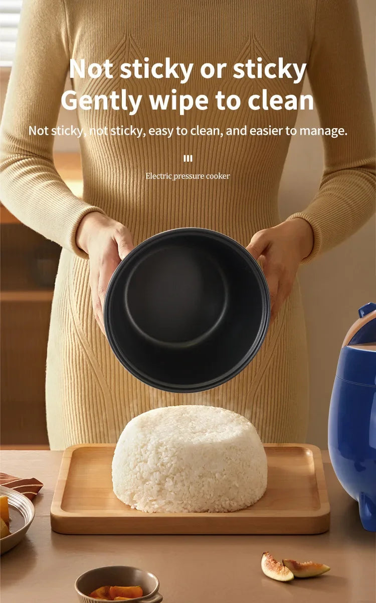 110V-220V Household Kitchen Electric Cooking machine Mini 1.8L Rice Cooker for Boiling Water, Rice, and Soup