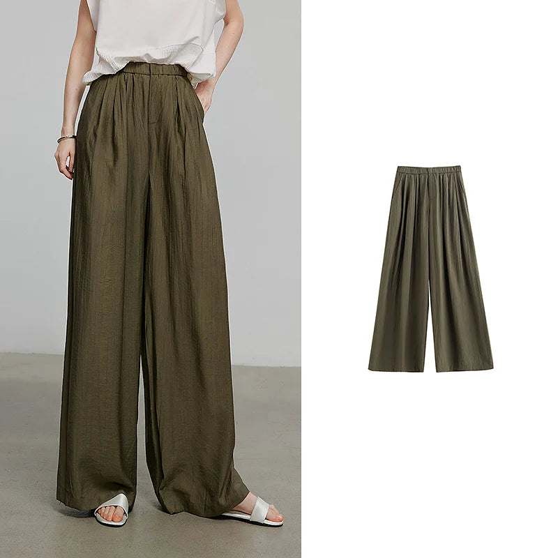 TOYOUTH Women Casual Pants 2025 Summer New Long Pants 8527002