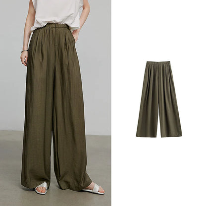 TOYOUTH Women Casual Pants 2025 Summer New Long Pants 8527002