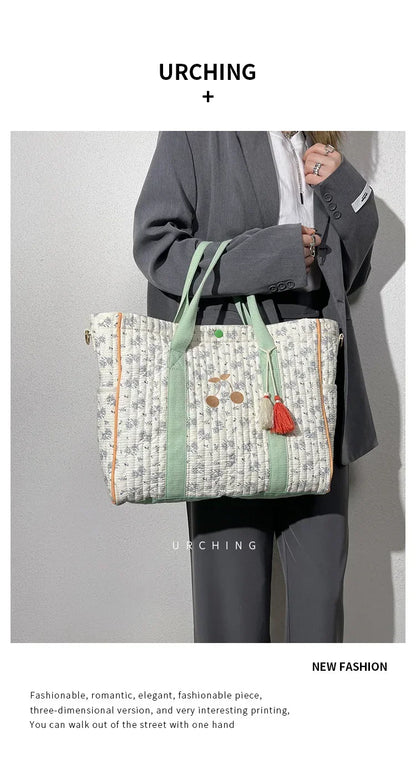 Diaper bag Mommy nappy Bag Large Capacity Tote Bag  Luxury Designer Bag Mother and Baby Bag Floral Messenger Diaper Bag