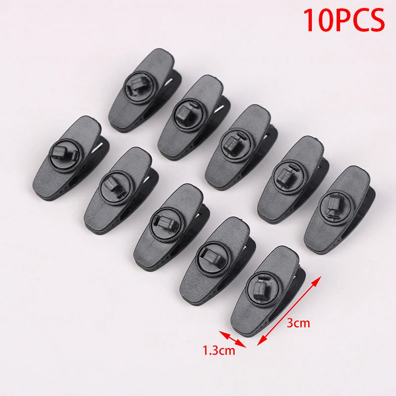 10PCS Earphone Cable Wire Clip Cord Collar Plastic Nip Clamp Organization Holder Headset Audio Line Protable