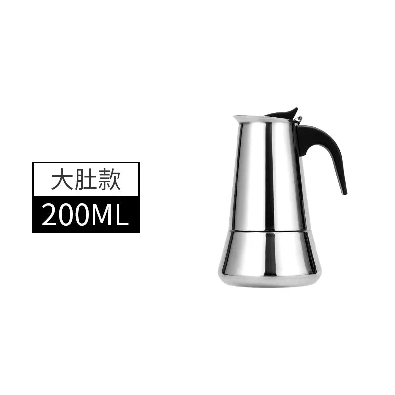Explosions Stainless Steel Mocha Pot European Coffee Cup Portable Electric Coffee Pot Spot Wholesale
