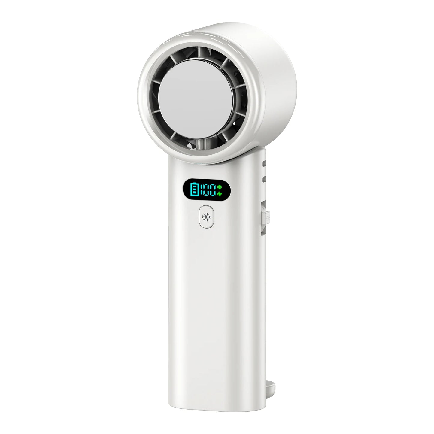 5200mAh Large Capacity Handheld Fan High Speed Refrigeration Handheld Fan 100 Speed  USB Charging Portable Fan