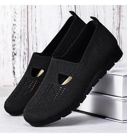 Women's Summer Shoes Breathable Flat with A Casual Women's Sneakers Comfortable Soft Sole Large Size 36-43 Cheap Shoes Clearance