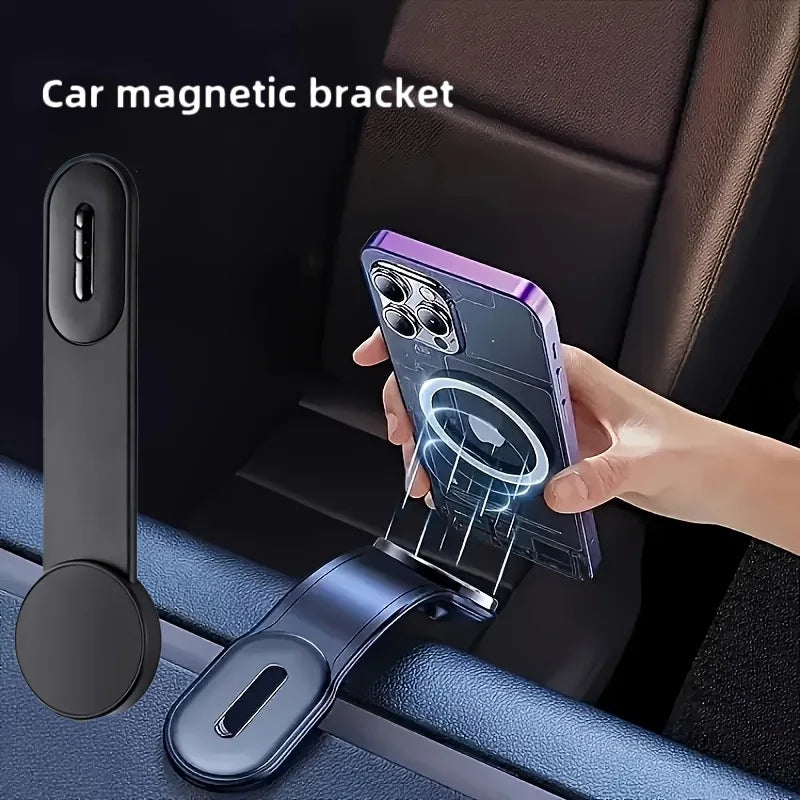 Magnetic Car Phone Holder GPS Holder Auto Dashboard Mount for Phone Thickened Aluminum Alloy an Be Bent At Any Angle Accessories