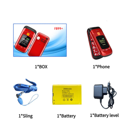 Mafam F899 Small Cover Folded Elderly Mobile Phone For Seniors Dual Display SOS Button Fast Quick Call Anti-Scratch Low Price