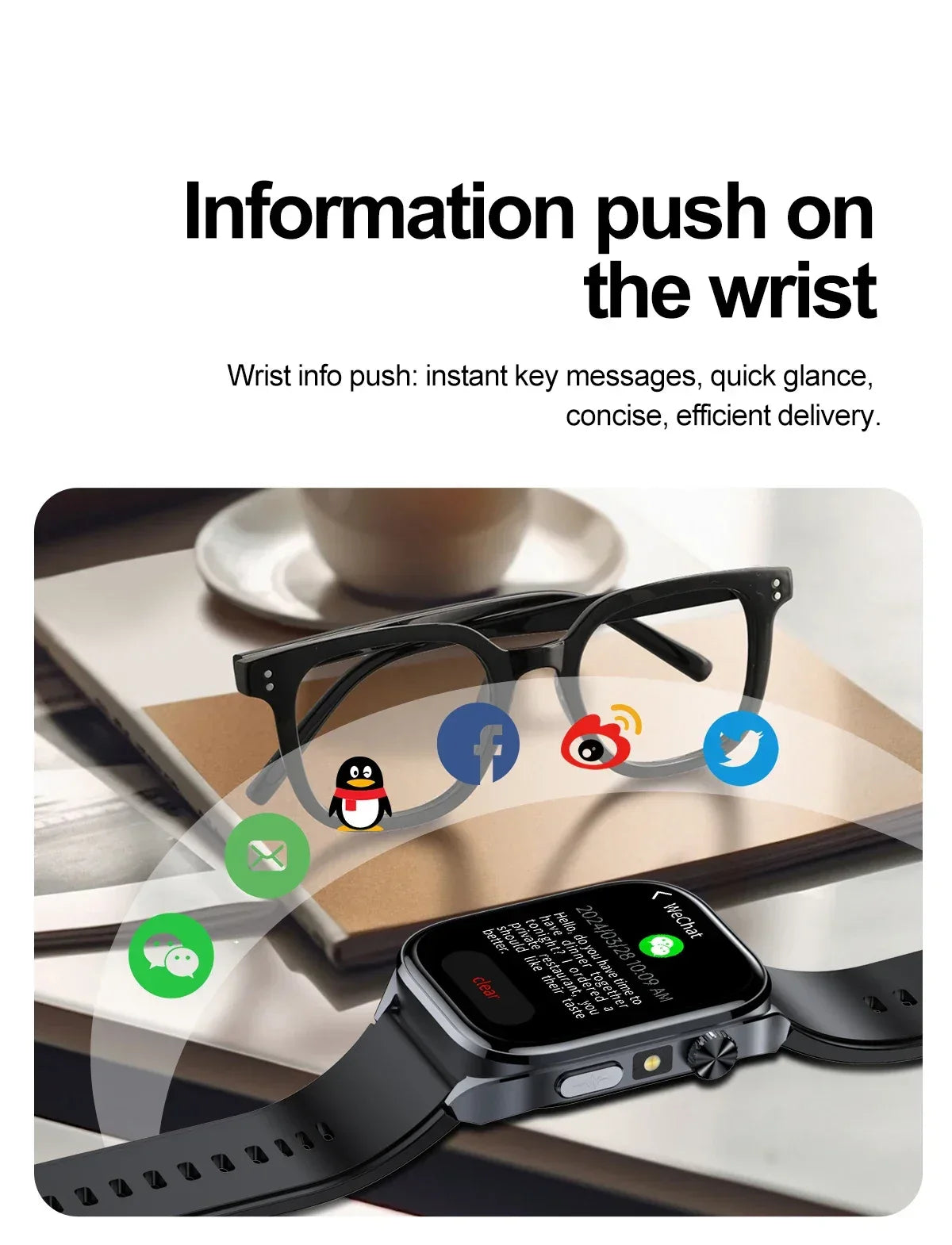 New Uric Acid Blood Lipids AI-GPT ECG Smartwatch Micro Physical Examination Body Analysis Men BT Call LED Flashlight Smartwatch
