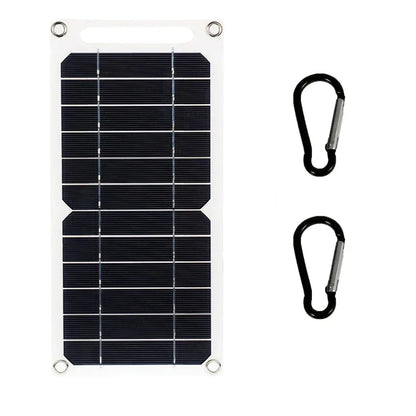 Solar Panel With USB Waterproof Outdoor Hiking And Camping Portable Battery Mobile Phone Charging Bank Charging Panel 6V