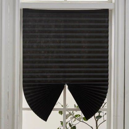 Adhesive Blackout Darkening Pleated Window Shade Blinds Portable Temporary Blinds Bedroom Apartment Dorm Roller Blackout Curtain