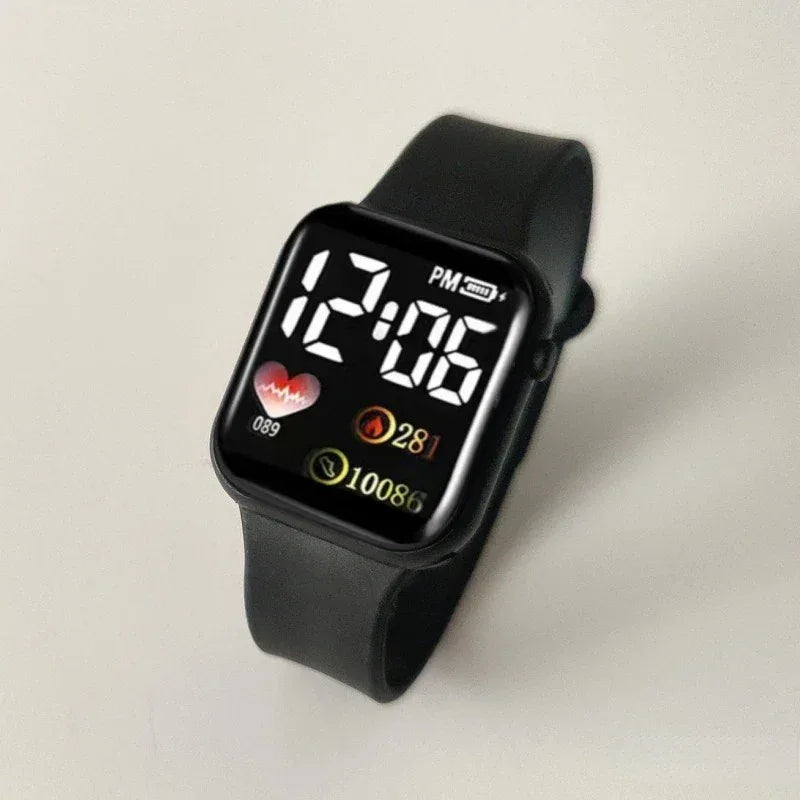 Led Digital Display Waterproof Electronic Watch Smart Watch Sport Fitness Led Digital Display Children Watch Children Universal