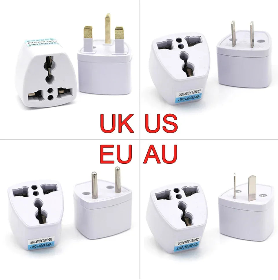 5YOA Power Socket Charging Port Universal Worldwide Travel Wall Charger AC Power AU UK US EU Plug Adapter Adaptor Option 2 USB