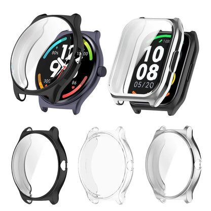 TPU Soft Shell Full Screen Protector Film Case For Haylou Solar Lite R001 / Plus RT3 LS16 / Watch 2 Pro (LS02 pro) Bumper Cover