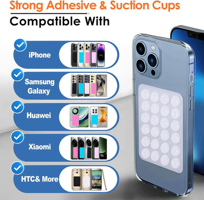 Universal Phone Stands Anti Slip Silicone Suction Cup Holder Multifunctional Backed Adhesive Phone Fixing Suction Cup Stand