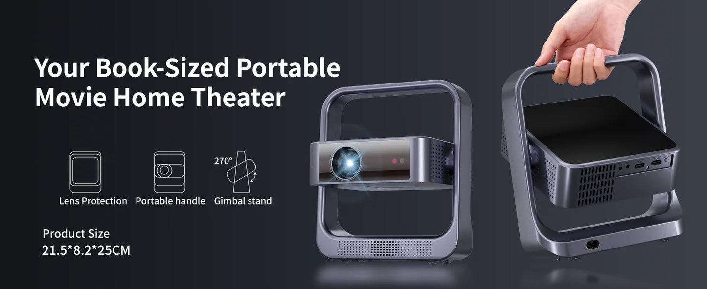 Fintex C9 Ultra Projector  4k Full HD 1080P HDR10 Proyector 700 ANSI Android TV9.0 ASA3.0 Auto Focus Portable Projectors