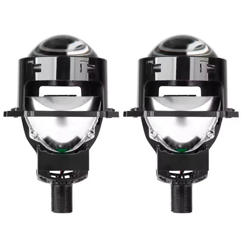 2pcs 3.0 Inch Bi Led Projector Lens Halo Light H4 H7 H1 9005 9006 Car Headlights Bulb Angel Eyes High Low Beam LED LHD RHD 6000K