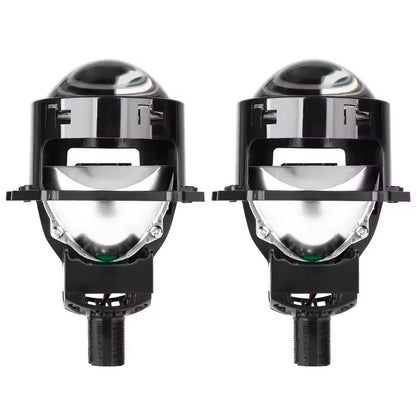 2pcs 3.0 Inch Bi Led Projector Lens Halo Light H4 H7 H1 9005 9006 Car Headlights Bulb Angel Eyes High Low Beam LED LHD RHD 6000K