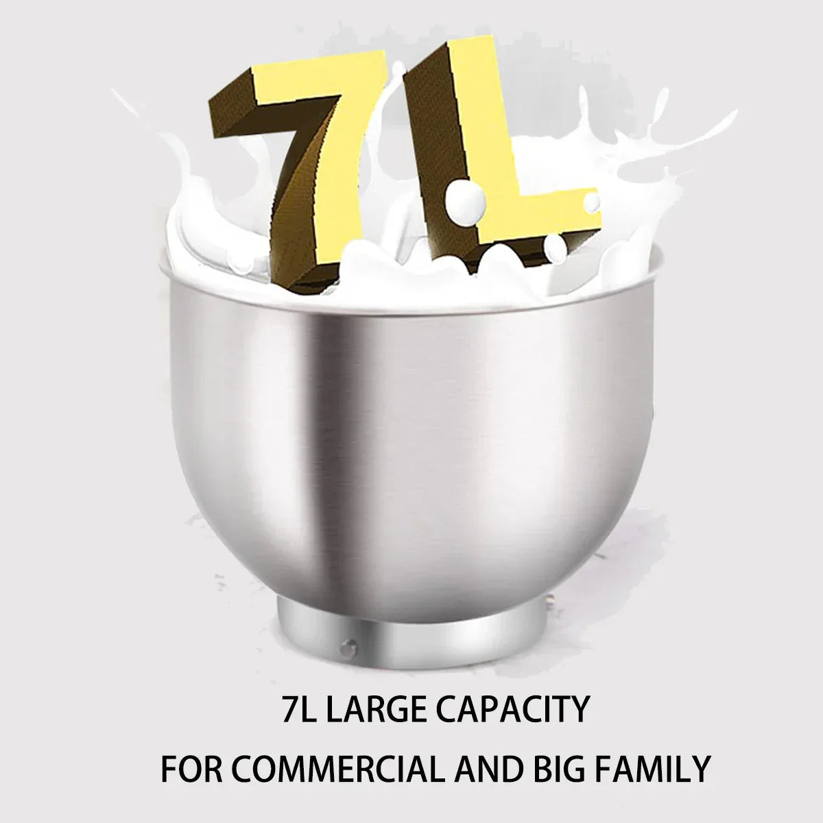 HPH2O 7L Electric Kitchen Mixer Machine 1500w Stand Mixer Dough Mixer Blender Mixer Planetary Home Appliance