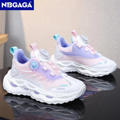 Summer Breathable Sport Shoes for Children Girls Casual Student School Walking Shoes Anti-slip Fashion Tenis Footwear