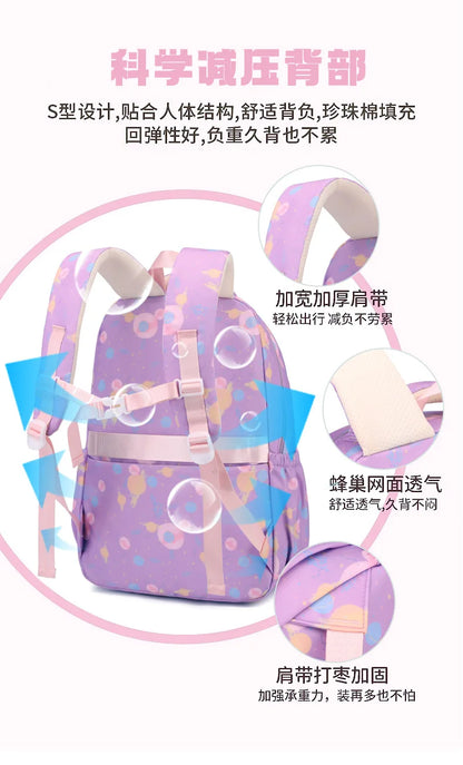Child Girl Backpacks Primary Junior High School Bags for Girls Children Kids Bookbag Backpack 2025 Back to School Girl Schoolbag