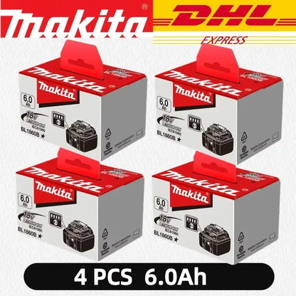 100% Original Makita 18V Battery 18V 6Ah Replacement Battery for Makita BL1860B BL1850 BL1840 BL1830 Li-ion Power Tool Battery
