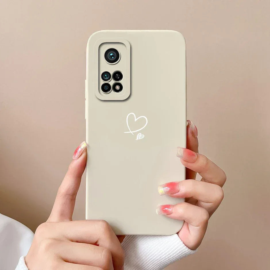 For Xiaomi Mi 10T 5G Phone Case Matte Liquid Silicone Shell For Xiaomi Mi 10T Pro 5G Cute Cat Cartoons Ultrathin Fashion Fundas