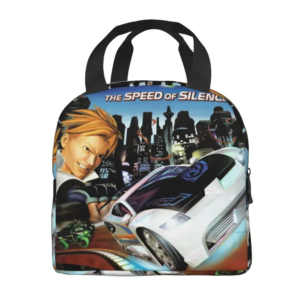 Custom Hot Wheels For Fans Thermal Insulated Lunch Bag Cartoon Sport Car Portable Lunch Container Travel Multifunction Food Box