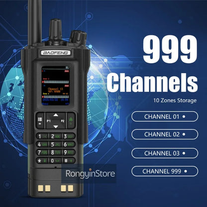 BAOFENG DM-32 with Belt Holster DMR Radio Digital Walkie Talkie GPS APRS 999 Channel Dual Mode Analog Dual Time Slot For Hiking