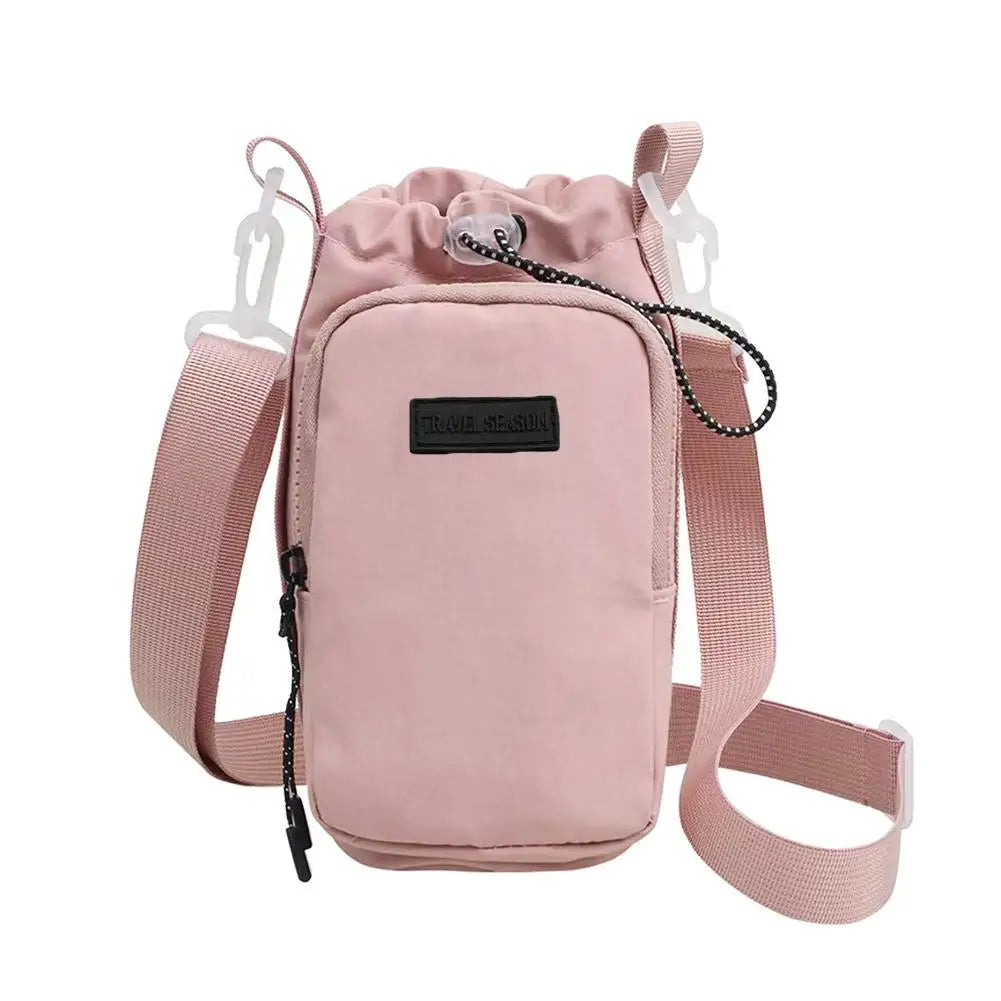 Portable Water Bottle Bag with Adjustable Shoulder Strap Water Bottle Sleeve for Walking Hiking Camping Gym Insulated Protective
