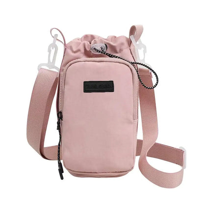 Portable Water Bottle Bag with Adjustable Shoulder Strap Water Bottle Sleeve for Walking Hiking Camping Gym Insulated Protective