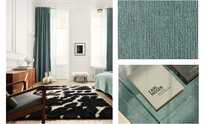 Japanese Nordic Cotton and Linen Curtains for Living Room Bedroom Blackout Curtain Decoration Custom Finished Partition Curtain