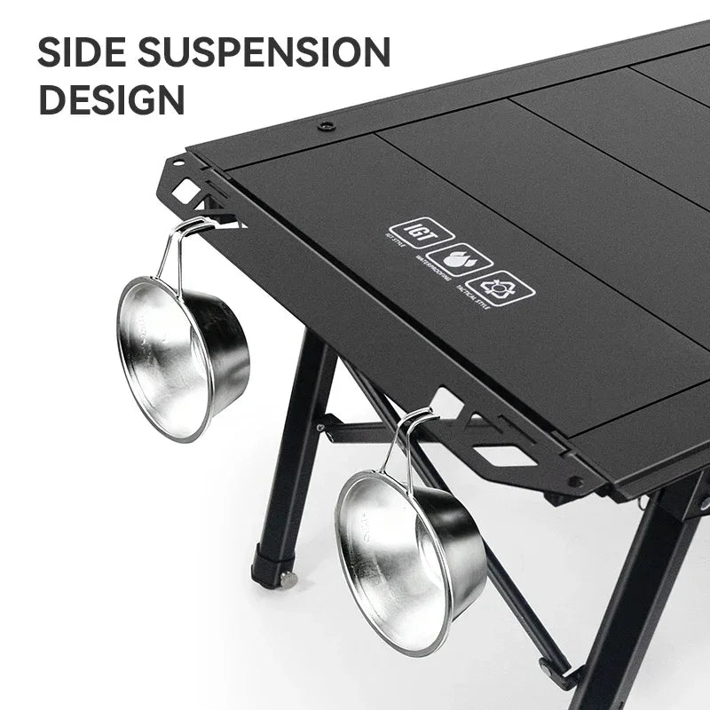 WESTTUNE Outdoor IGT Table IGT 5 Unit Aluminum Alloy Camping Table Portable Folding Desk for Picnic RV Trip Patio Backyard BBQ