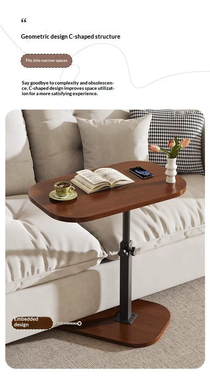 Adjustable Sofa Side Table Living Room Household Tea Table Small Coffee Table Bedroom Bedside Table Headboard Storage Rack