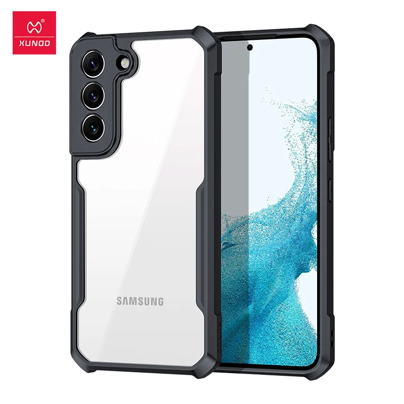 Xundd For Samsung Galaxy S24 S25 S26 Ultra Case For S25 S23 Plus S21 Ultra FE Airbag Shockproof Shell PC&TPU Back Clear Cover