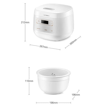 Multi-Function Patented Mini Electric Cookers Square Non Stick Rice Cooker Deluxe Ceramic Rice Cooker