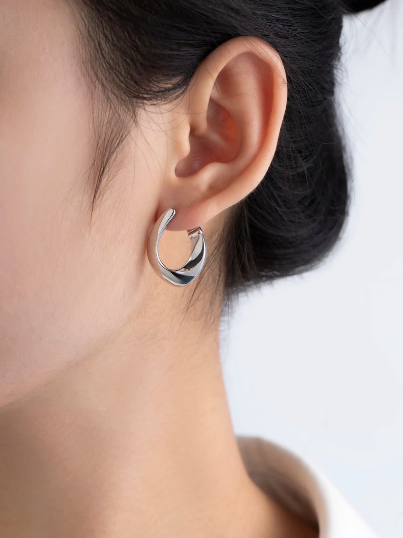 LAYA Drop Earrings For Women Mother's Day Oval Shape Personalized Design 925 Sterling Silver Original Luxury Jewelry 2022 Trend